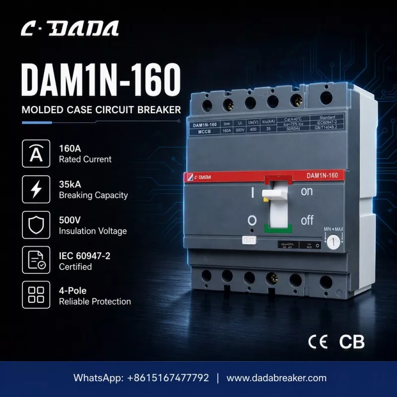 صنعتی نیٹ ورکس کے لیے درست تحفظ: C·DADA DAM1N-160 MCCB